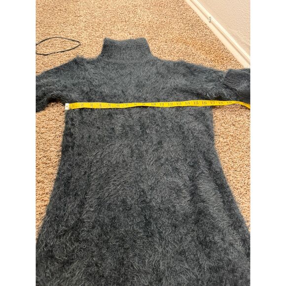 Wednesday's Girl Eyelash Midi Sweater Dress Womens Sz XS Fairy Grunge Witchy - Picture 7 of 8